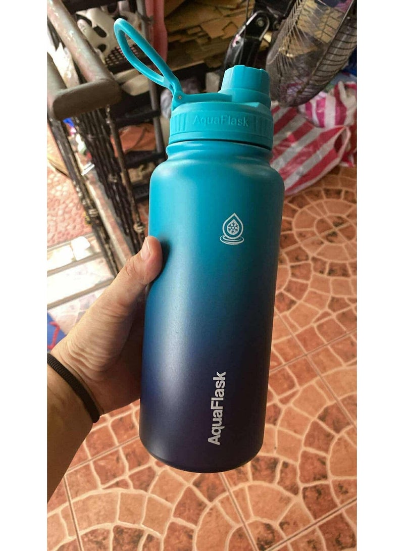 أكوافلاسك 40 أونصة من الفولاذ المقاوم للصدأ، معزول بتفريغ الهواء، مانع للتسرب، رياضي - Image 3